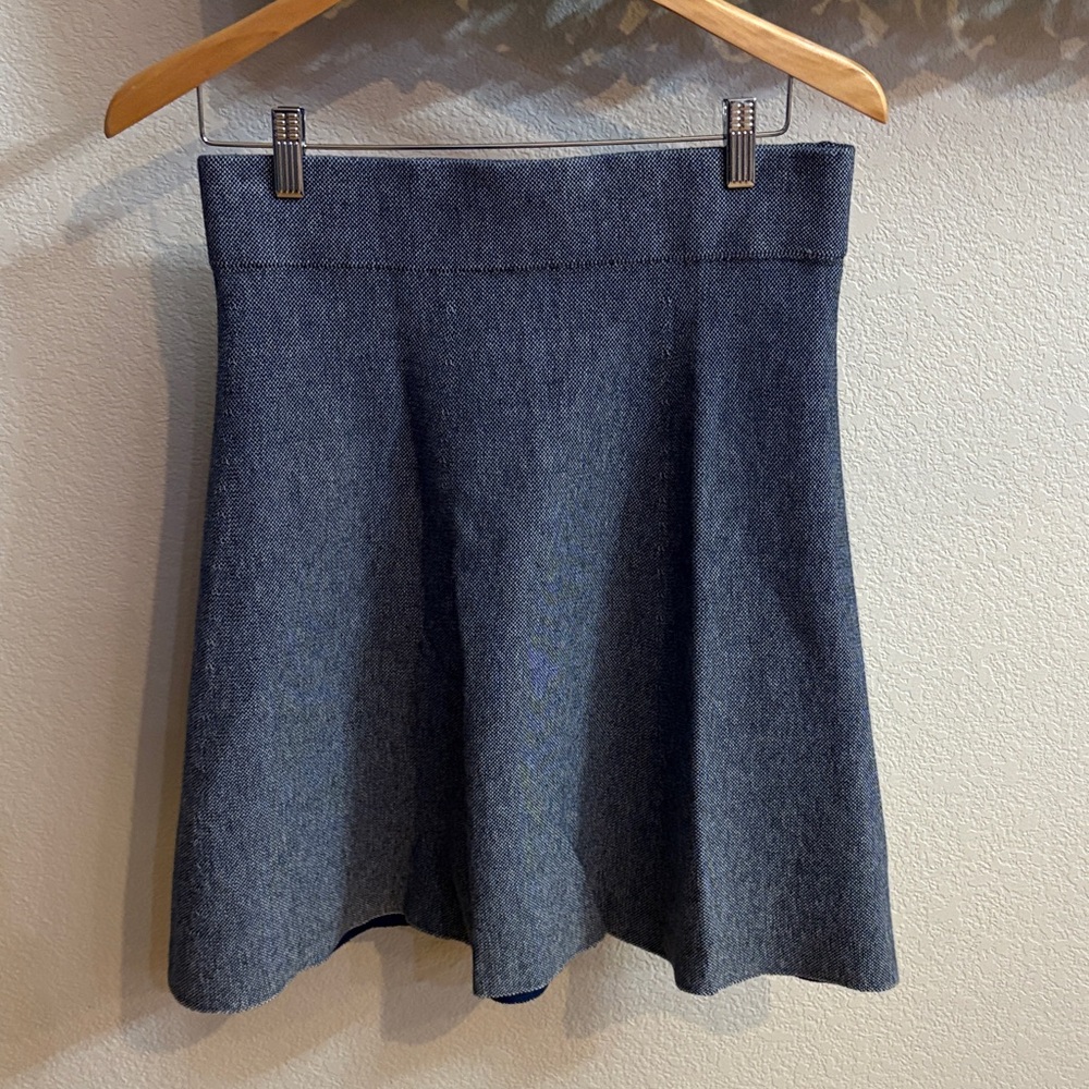 Ann Taylor Factory Blue A-Line Skirt